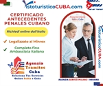 Legalizzazione ambasciata italiana certificato penale cubano