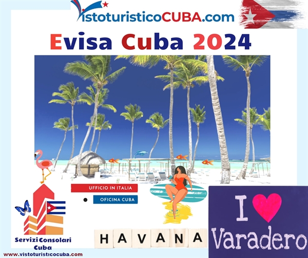 Visto turistico elettronico Evisa Cuba 2024