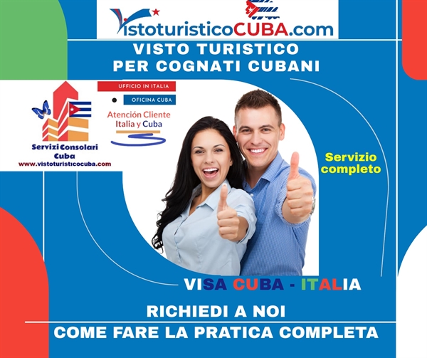 Come fare visto turistico per Italia cognati cubani