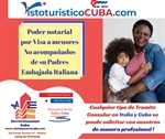 Poder menor cubano para solicitud visa Embajada italiana Cuba