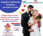 Legalizar matrimonio Embajada de Italia en Cuba