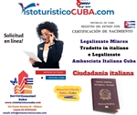 Certificato Nascita Cubano per Cittadinanza Italiana